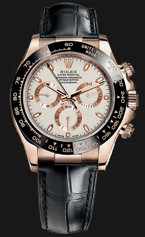 rolex gold daytona leather strap|Rolex daytona curved end straps.